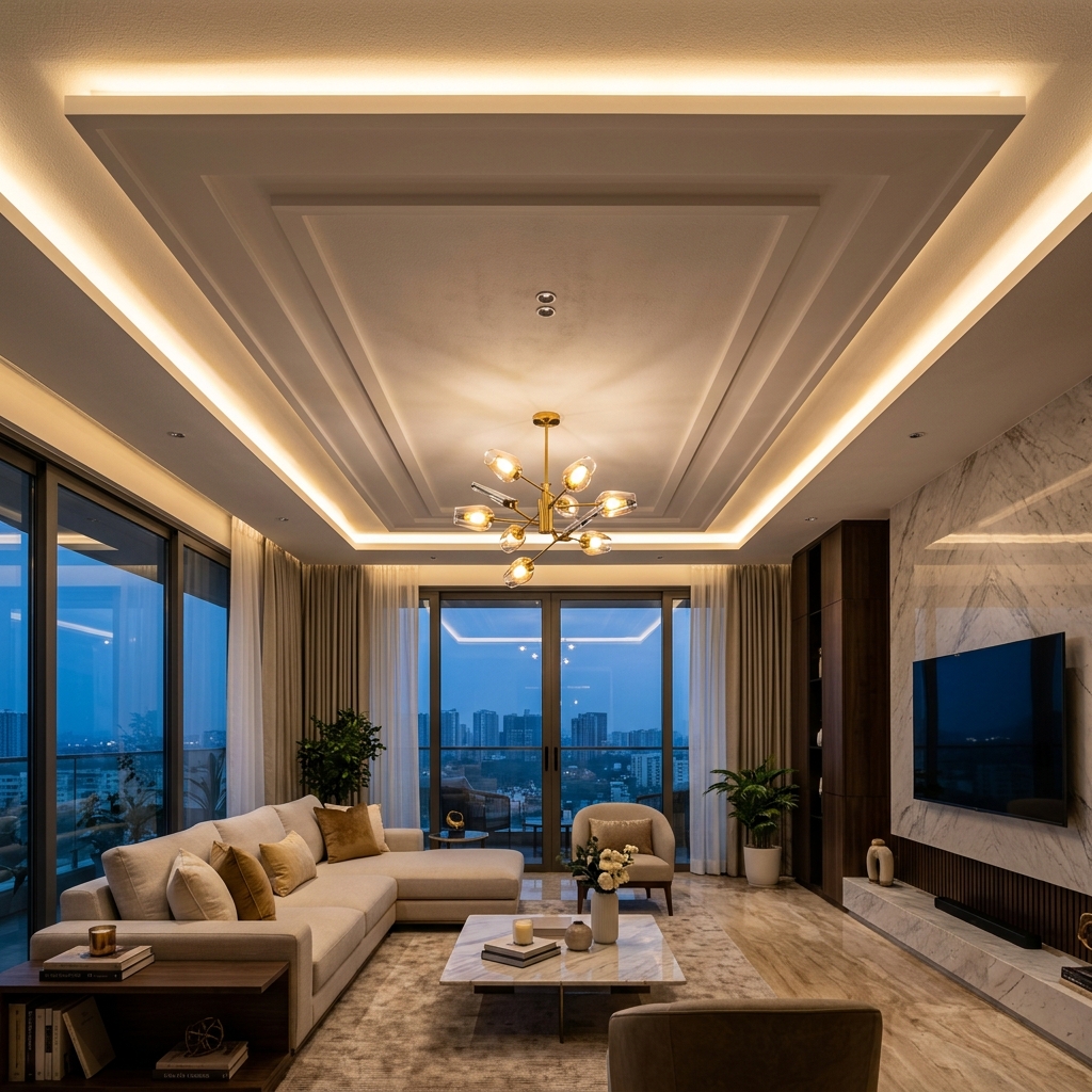 False Ceiling & Ambient Lights
